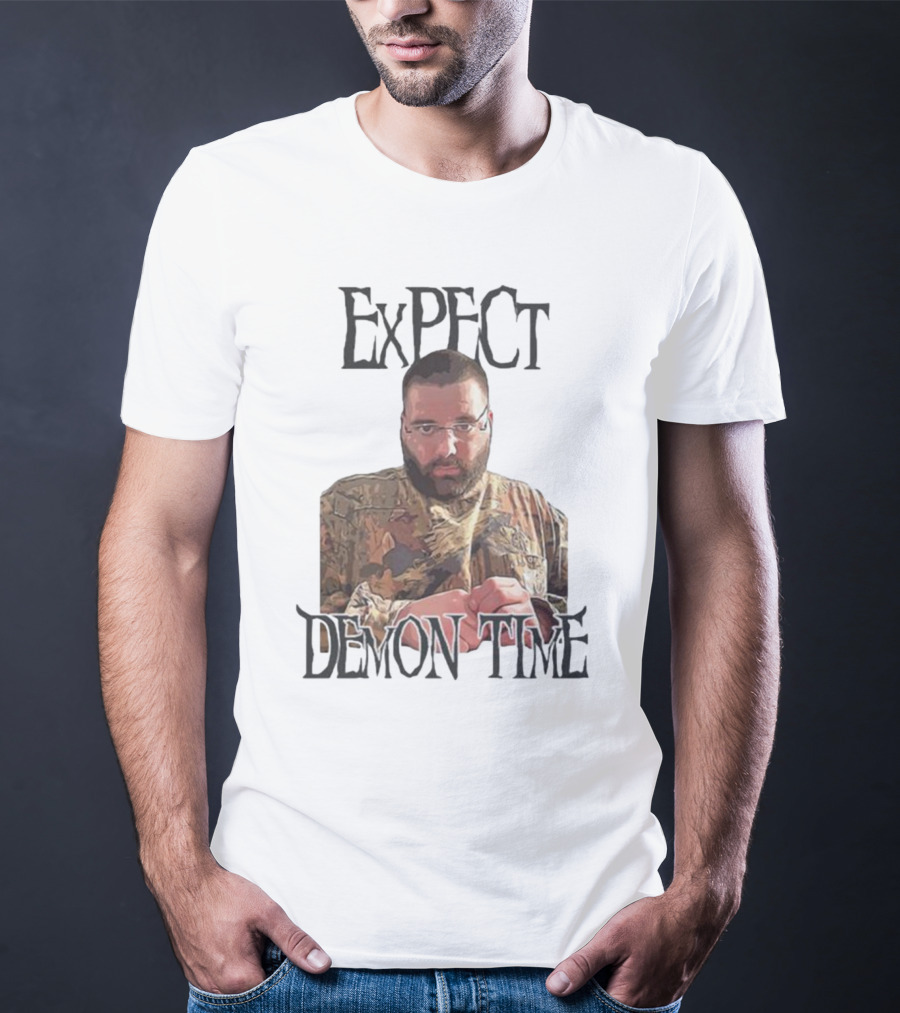 Expect Demon Time Clergy Camo T-Shirt
