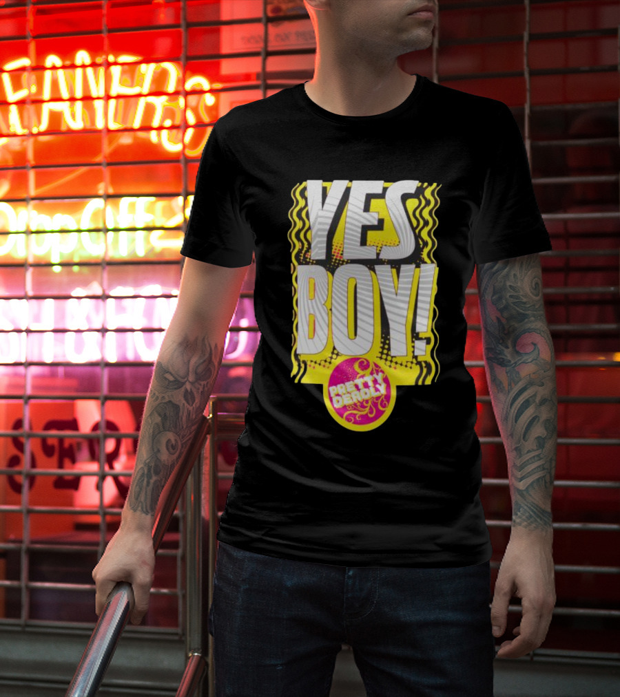 Yes Boy Pretty Deadly Neon Style Burst T-Shirt