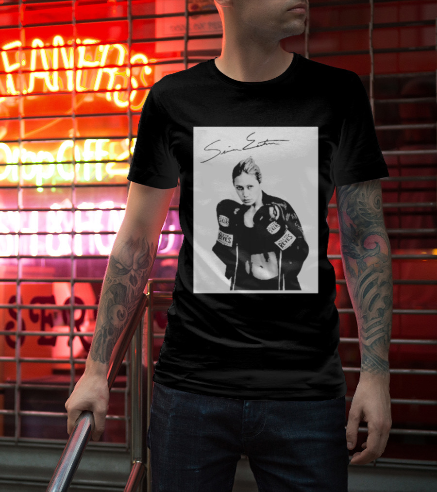 Seniesa Estrada SuperBad Boxing Iconic Reyes Gloves T-Shirt