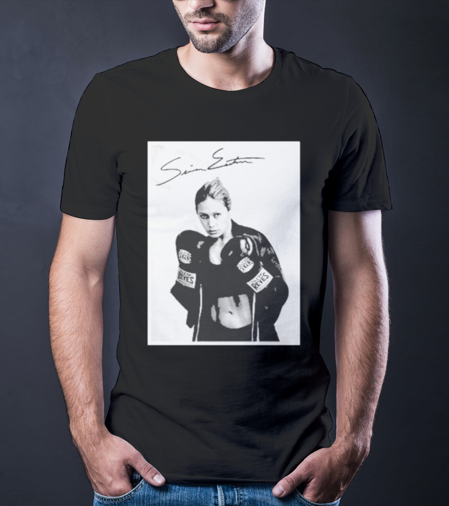 Seniesa Estrada SuperBad Boxing Iconic Reyes Gloves T-Shirt