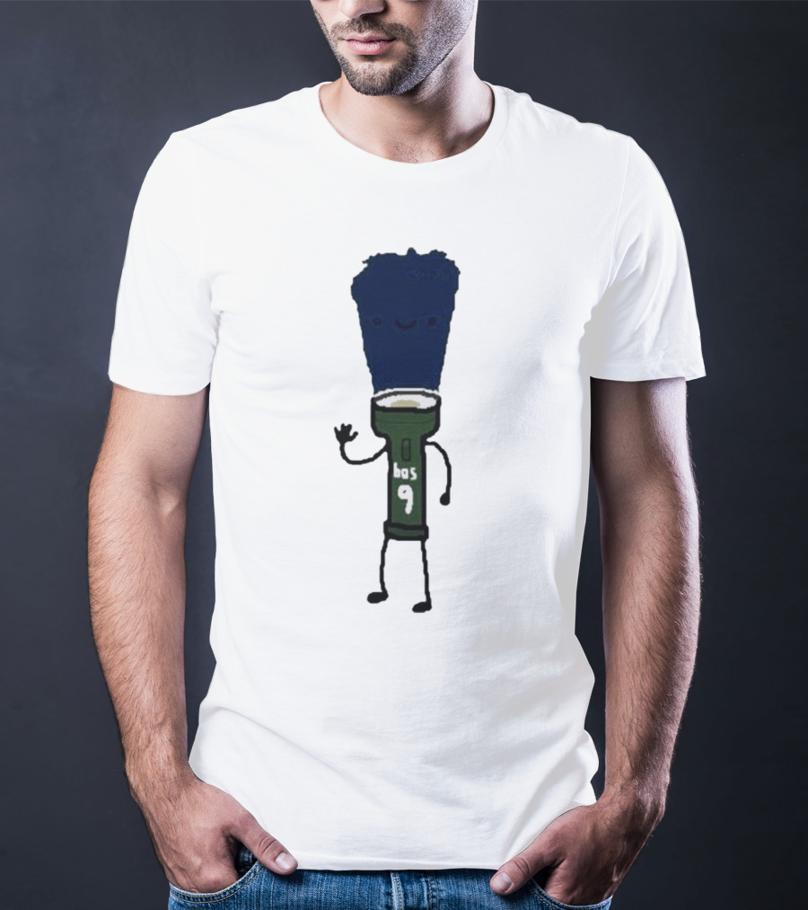 Derrick Light Boston 9 Flashlight Character T-Shirt