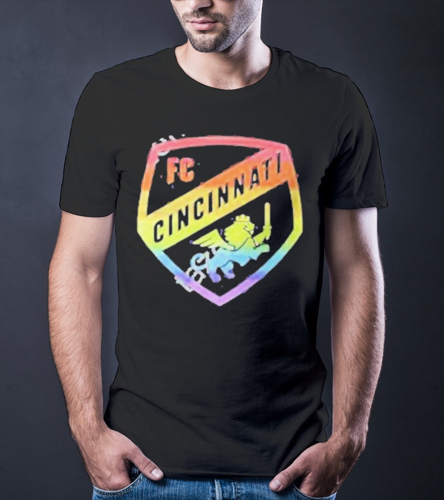 FC Cincinnati Rainbow Pride Shield T-Shirt