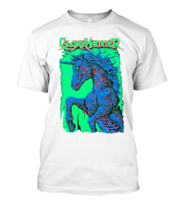 Gloryhammer Glowing Zombie Unicorn T-Shirt
