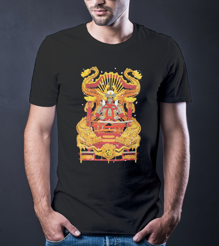 Howard Estate Samurai Throne With Golden Dragons T-Shirt