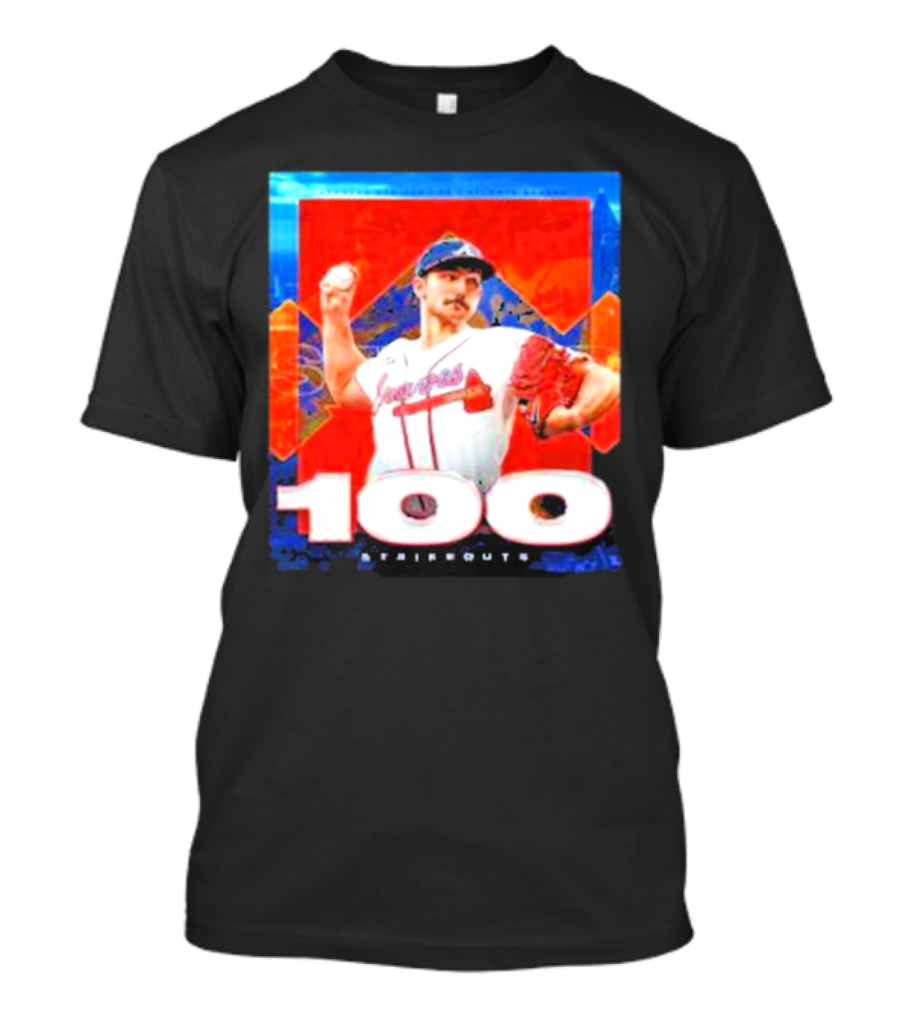 Atlanta Braves Spencer Strider 100 Strikeouts Vintage T-Shirt