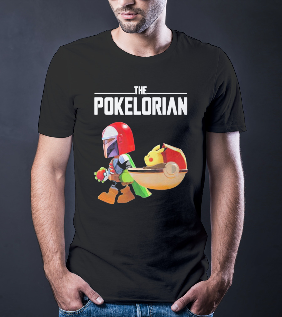 THE POKELORIAN Pikachu Yoda Parody Pop Culture Crossover T-Shirt