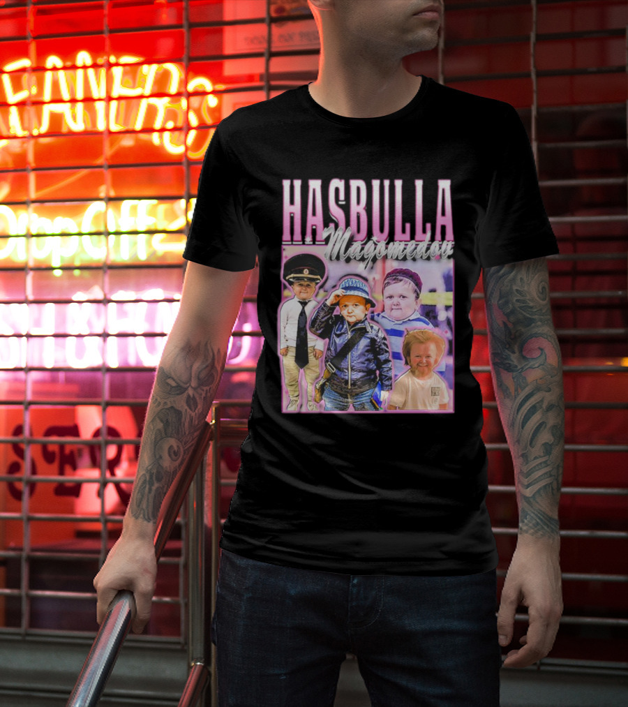 Hasbulla Magomedov Collage With Friday Beers T-Shirt
