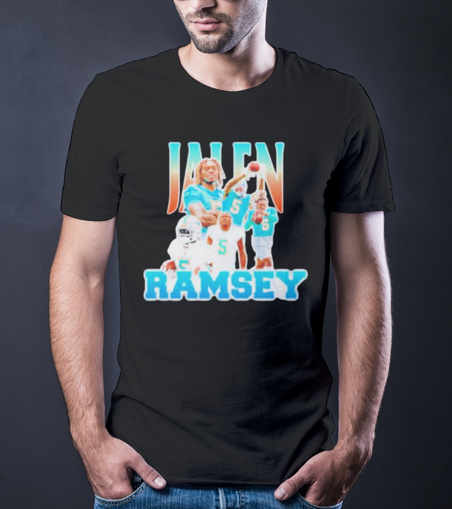 Jalen Ramsey Miami Dolphins Athlete Highlights T-Shirt