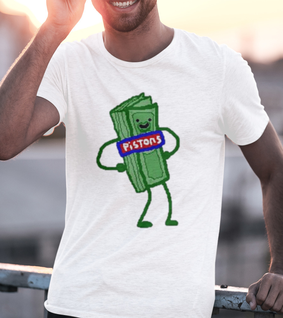 Monty Williams Pistons Money Mascot T-Shirt