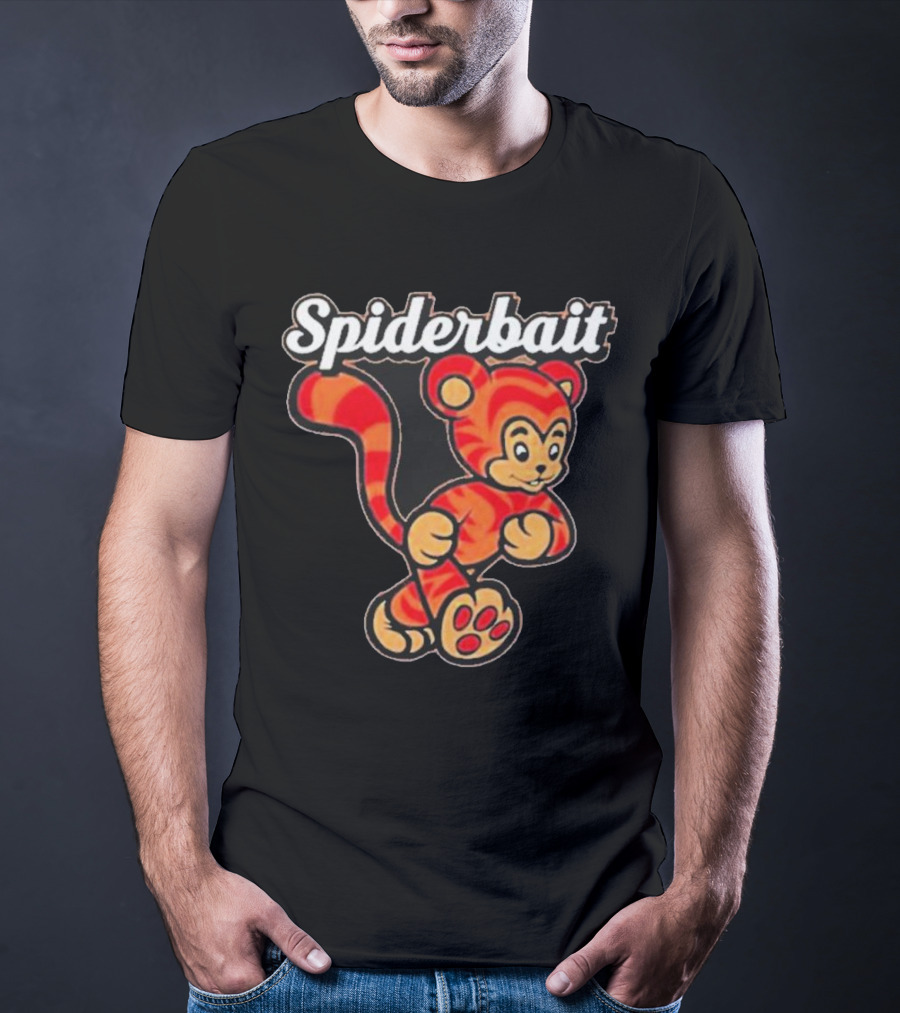Spiderbait Striped Cartoon Tiger T-Shirt