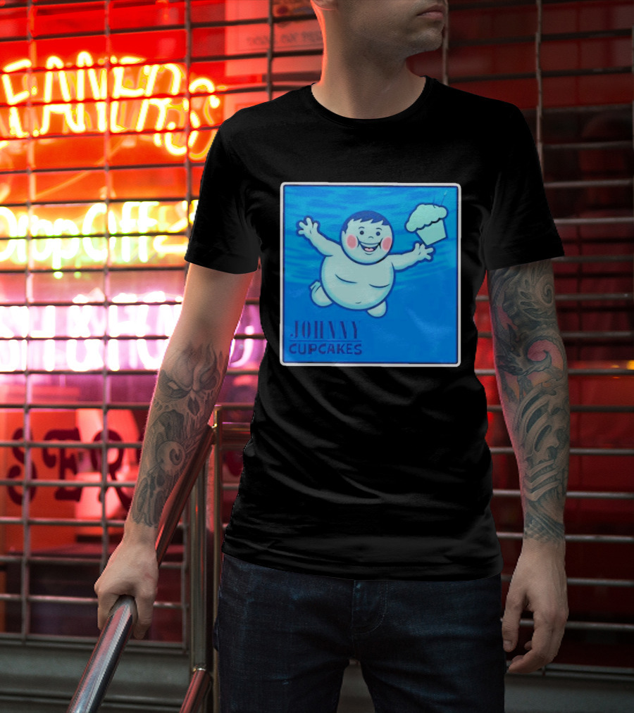 Johnny Cupcakes Swimming Boy With Cupcake T-Shirt