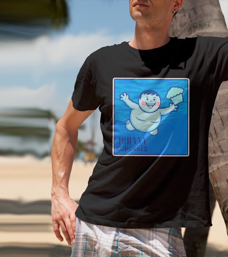Johnny Cupcakes Swimming Boy With Cupcake T-Shirt