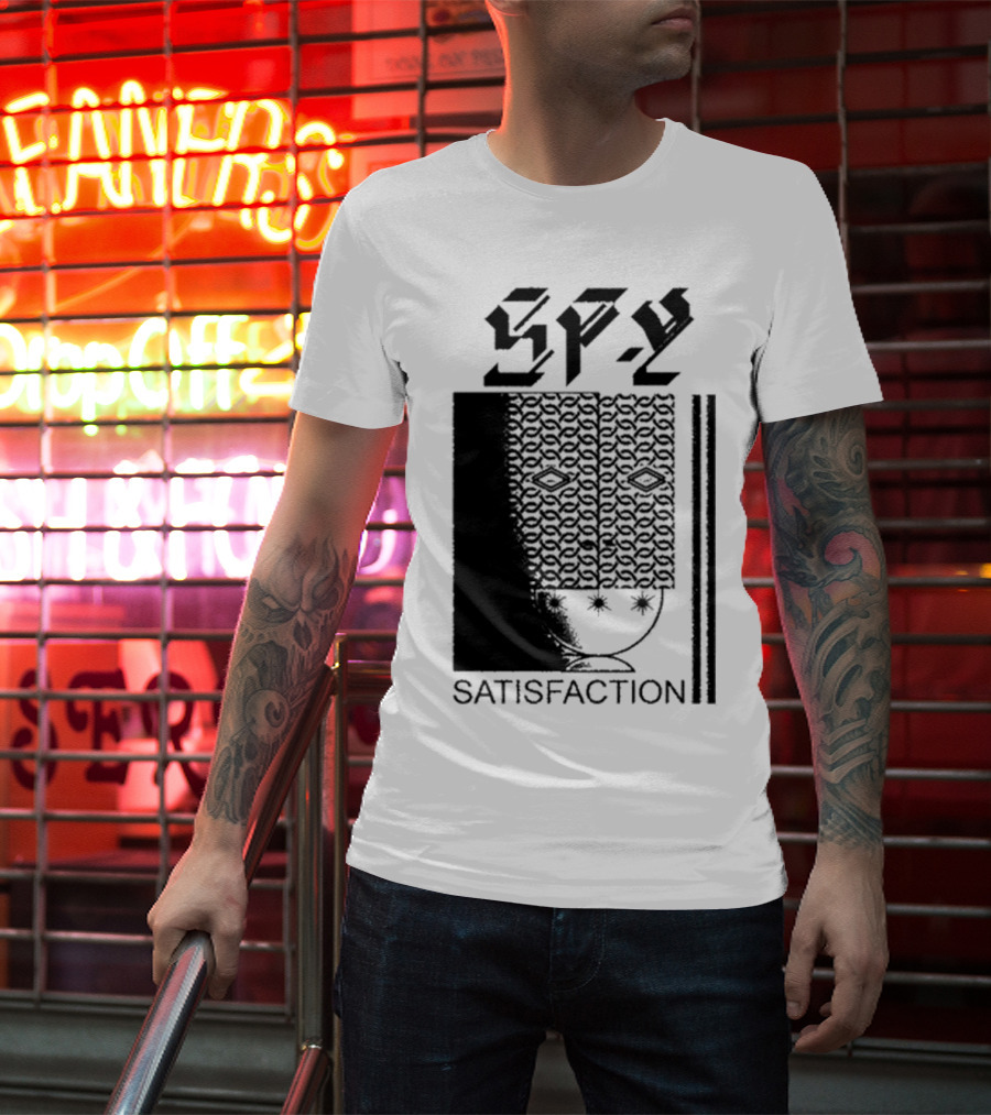 Spy Satisfaction Patterned Mask T-Shirt