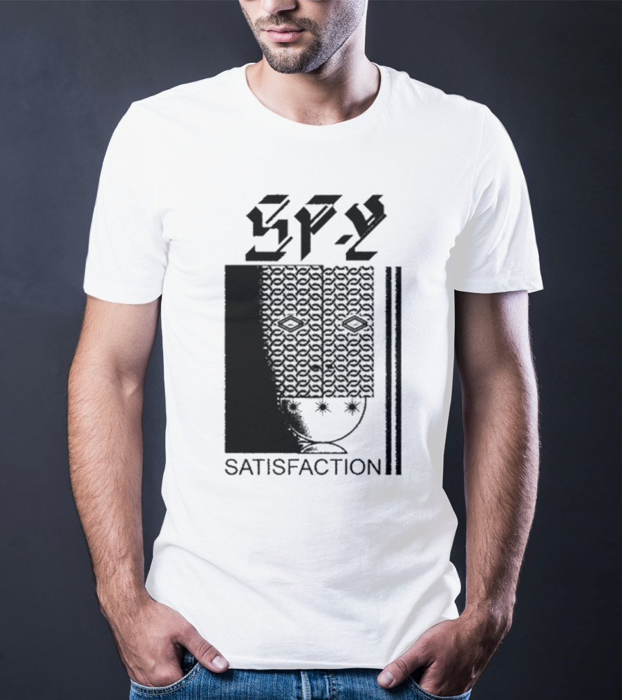 Spy Satisfaction Patterned Mask T-Shirt