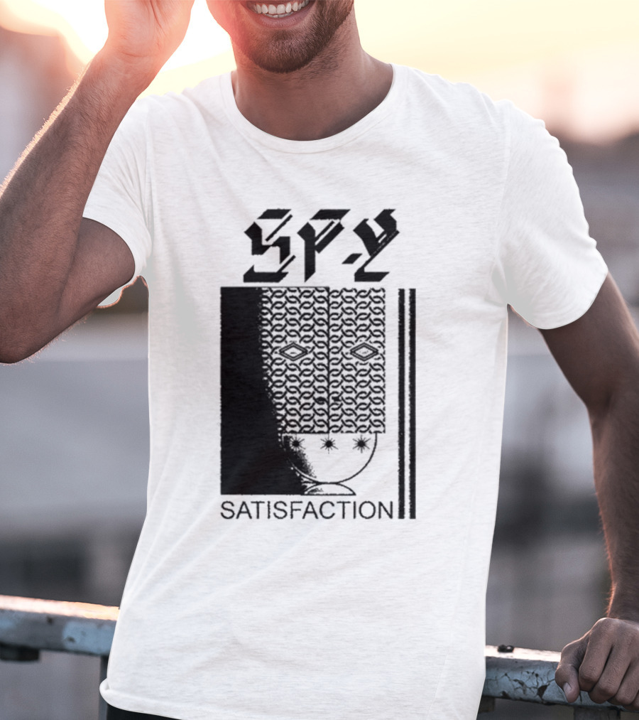 Spy Satisfaction Patterned Mask T-Shirt