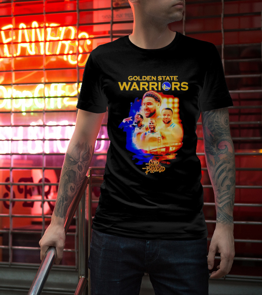Golden State Warriors Gold Blooded Stephen Curry Klay Thompson Draymond Green T-Shirt