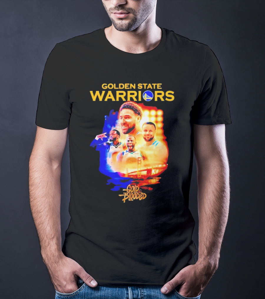 Golden State Warriors Gold Blooded Stephen Curry Klay Thompson Draymond Green T-Shirt