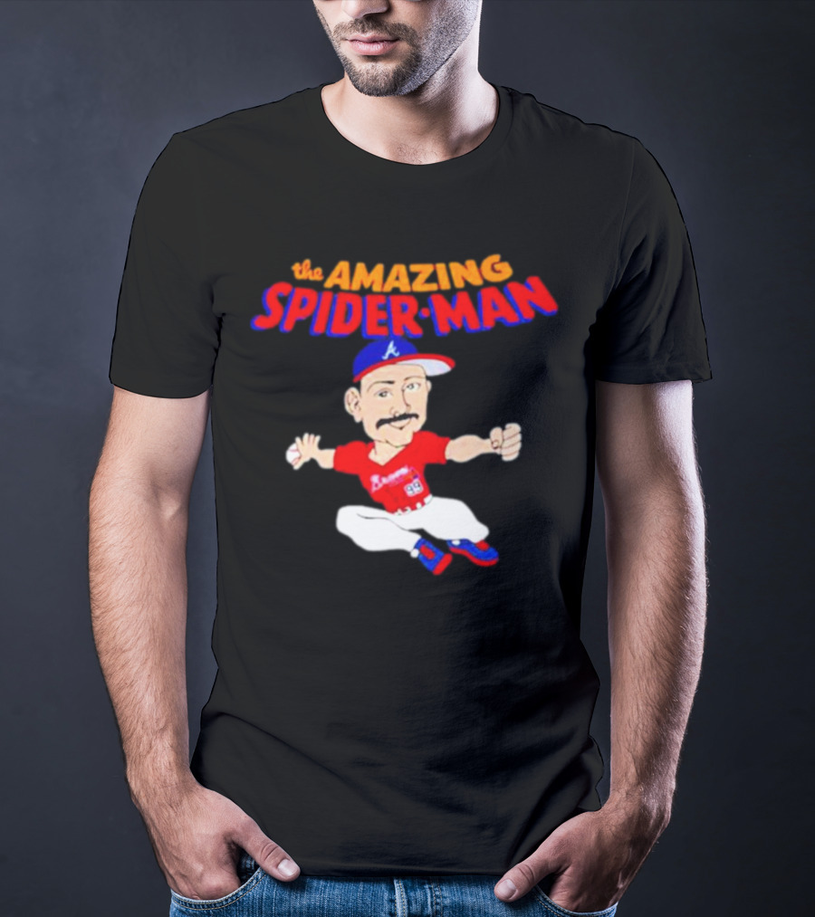 Spencer Strider Atlanta Braves The Amazing Spider-Man Baseball Fusion T-Shirt