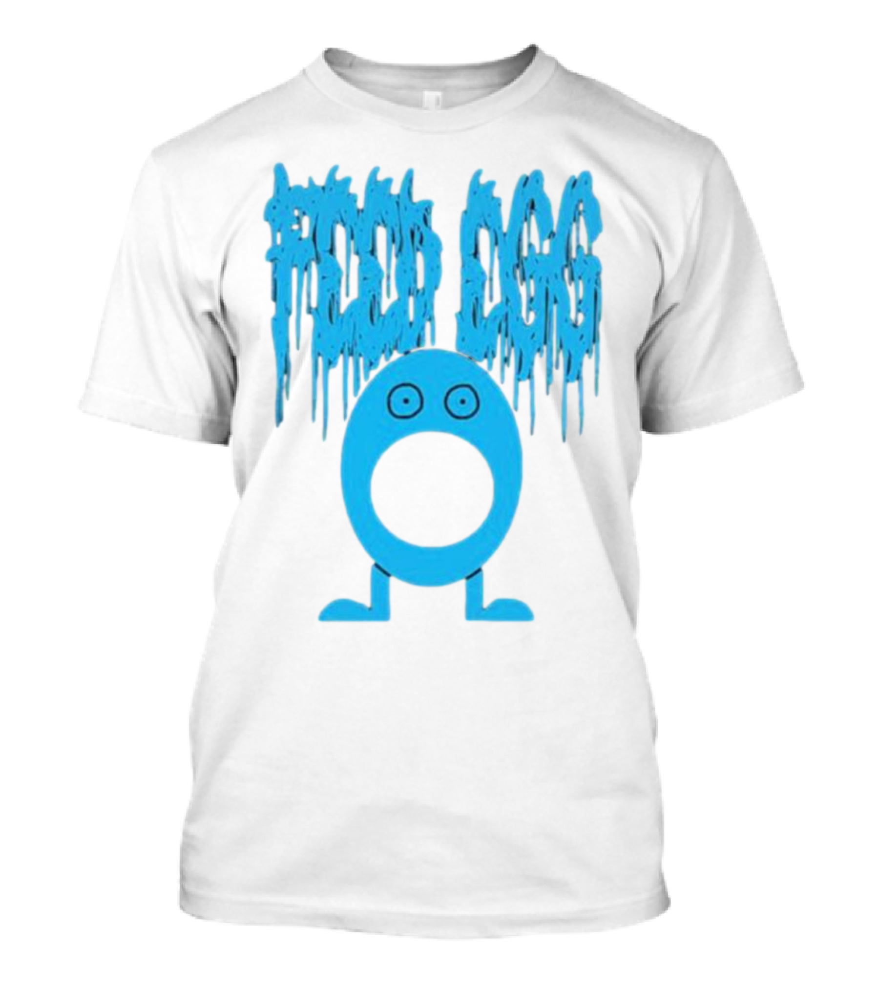 Feed Egg ITYSL Limited Blue Cartoon Character T-Shirt