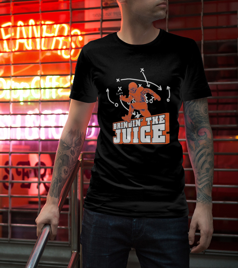 Bringin' The Juice Football Play Diagram T-Shirt