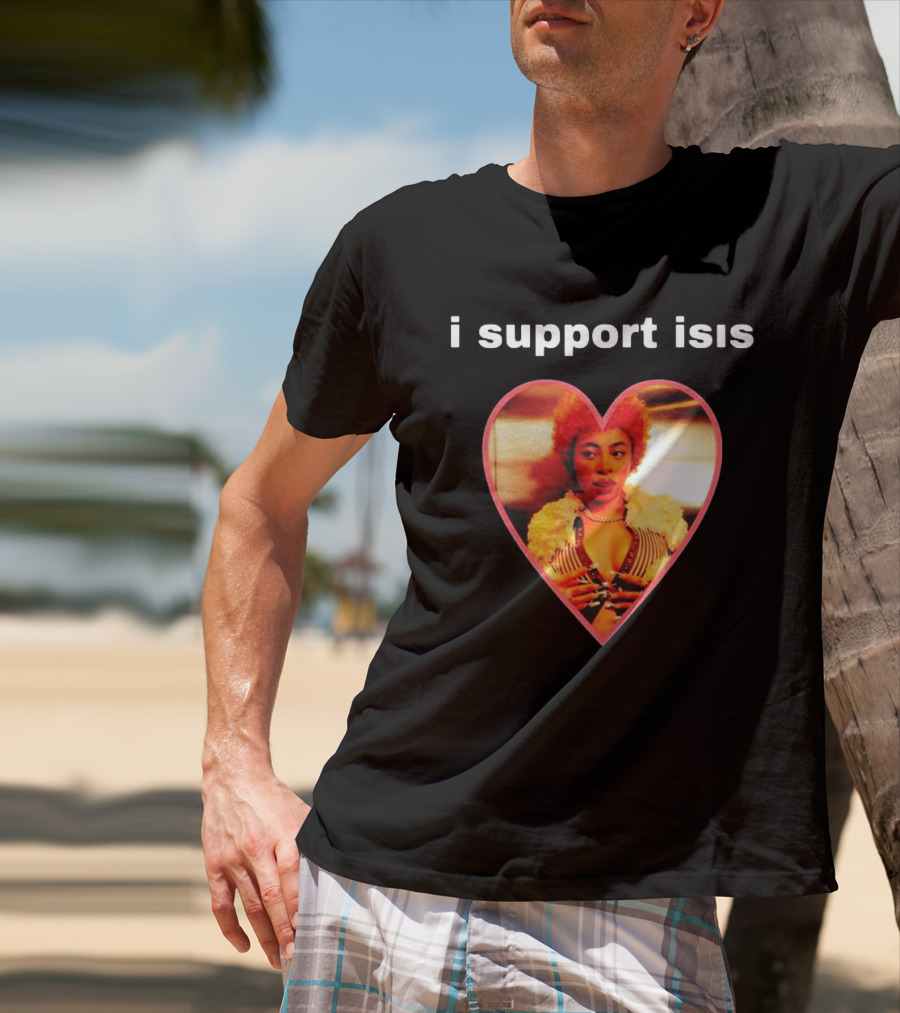 I Support Isis Heart-shaped Image T-Shirt