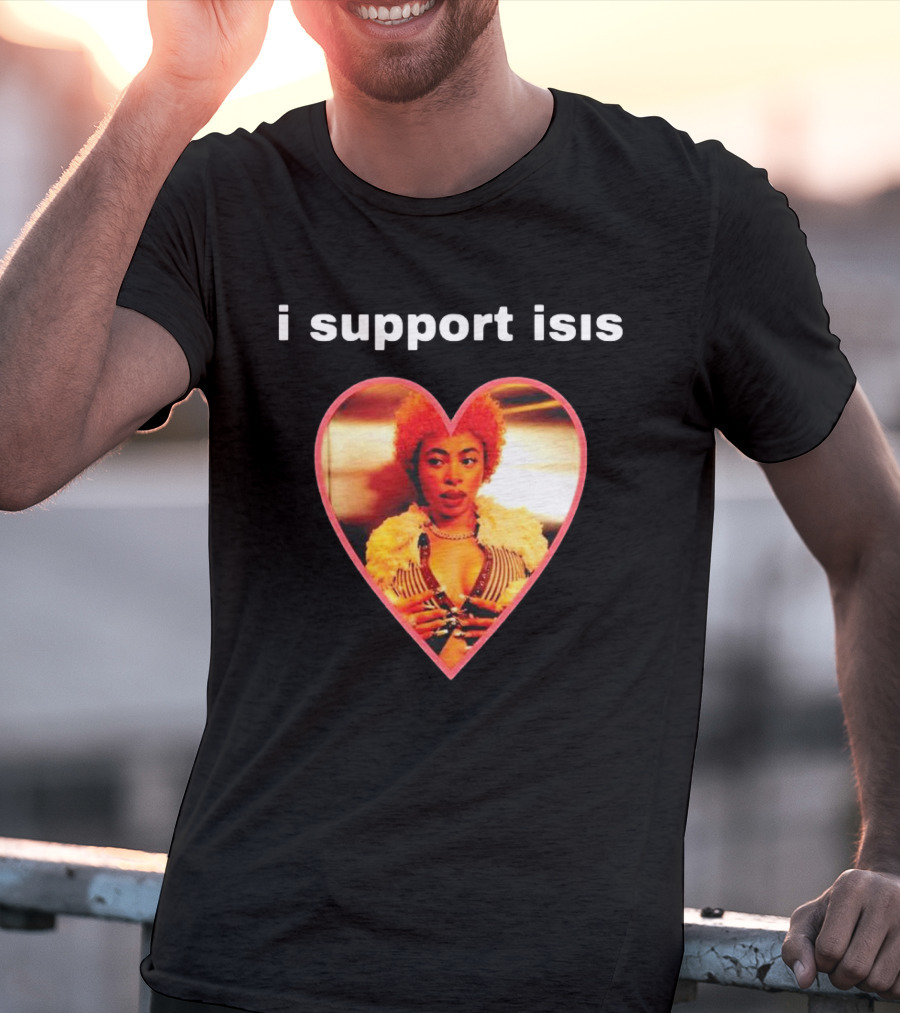I Support Isis Heart-shaped Image T-Shirt