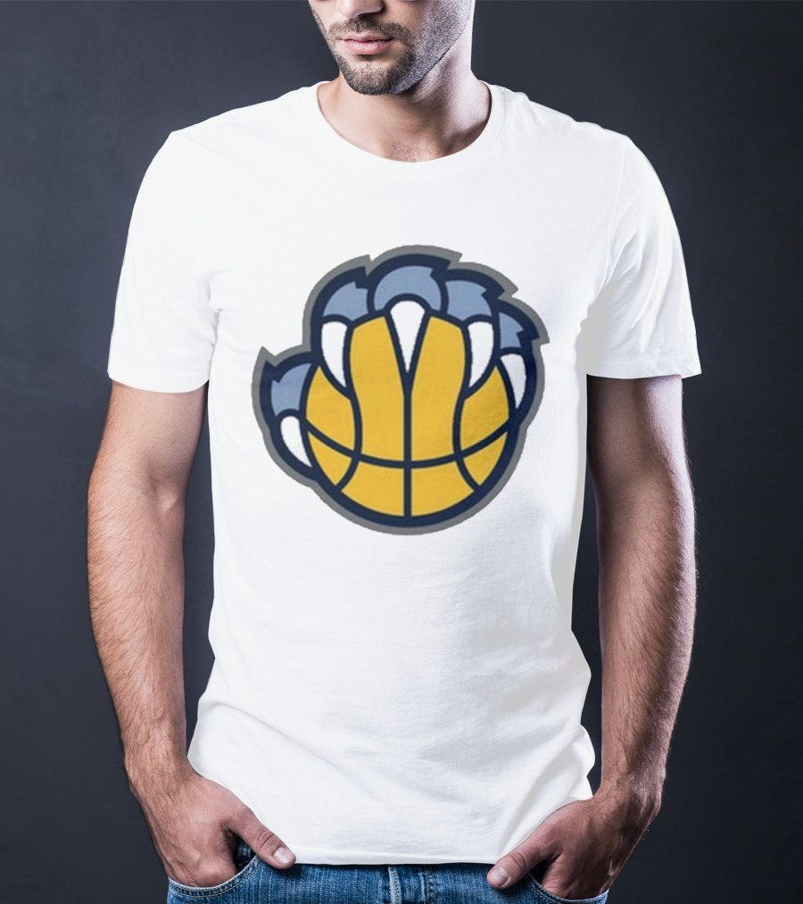 Memphis Grizzlies Claw Basketball T-Shirt