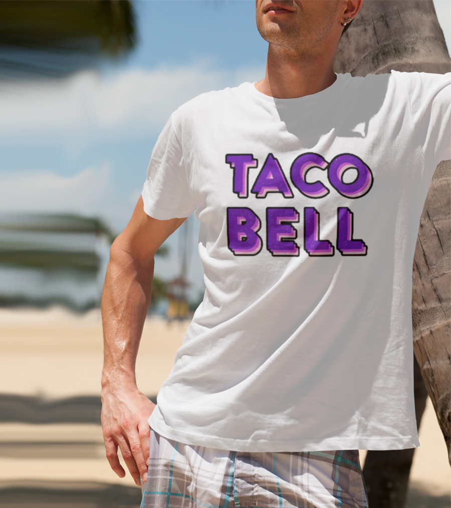 Taco Bell Distress Text T-Shirt