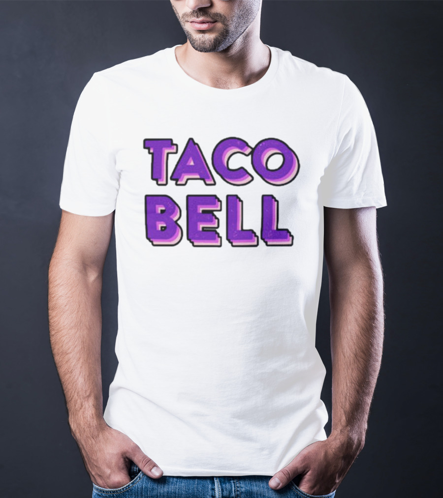 Taco Bell Distress Text T-Shirt