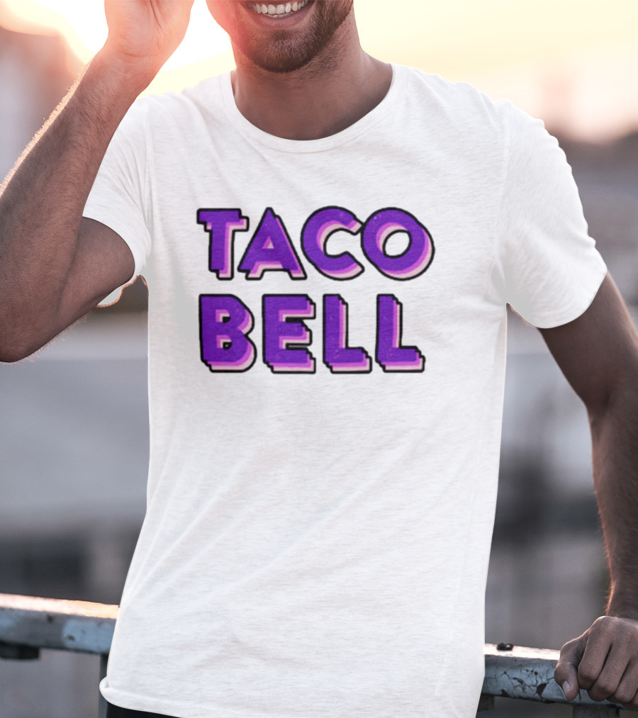 Taco Bell Distress Text T-Shirt