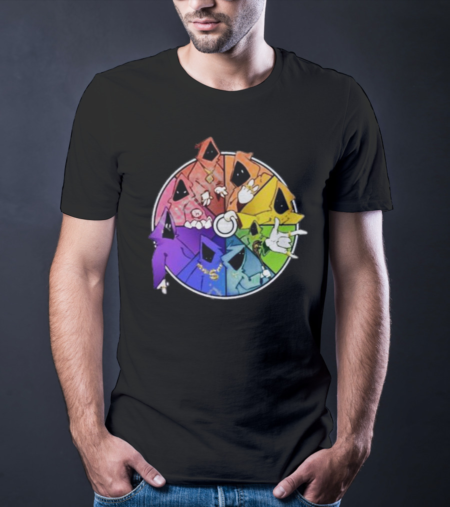 Bagplants Shadow Wizard Money Gang Rainbow Colors Circle T-Shirt