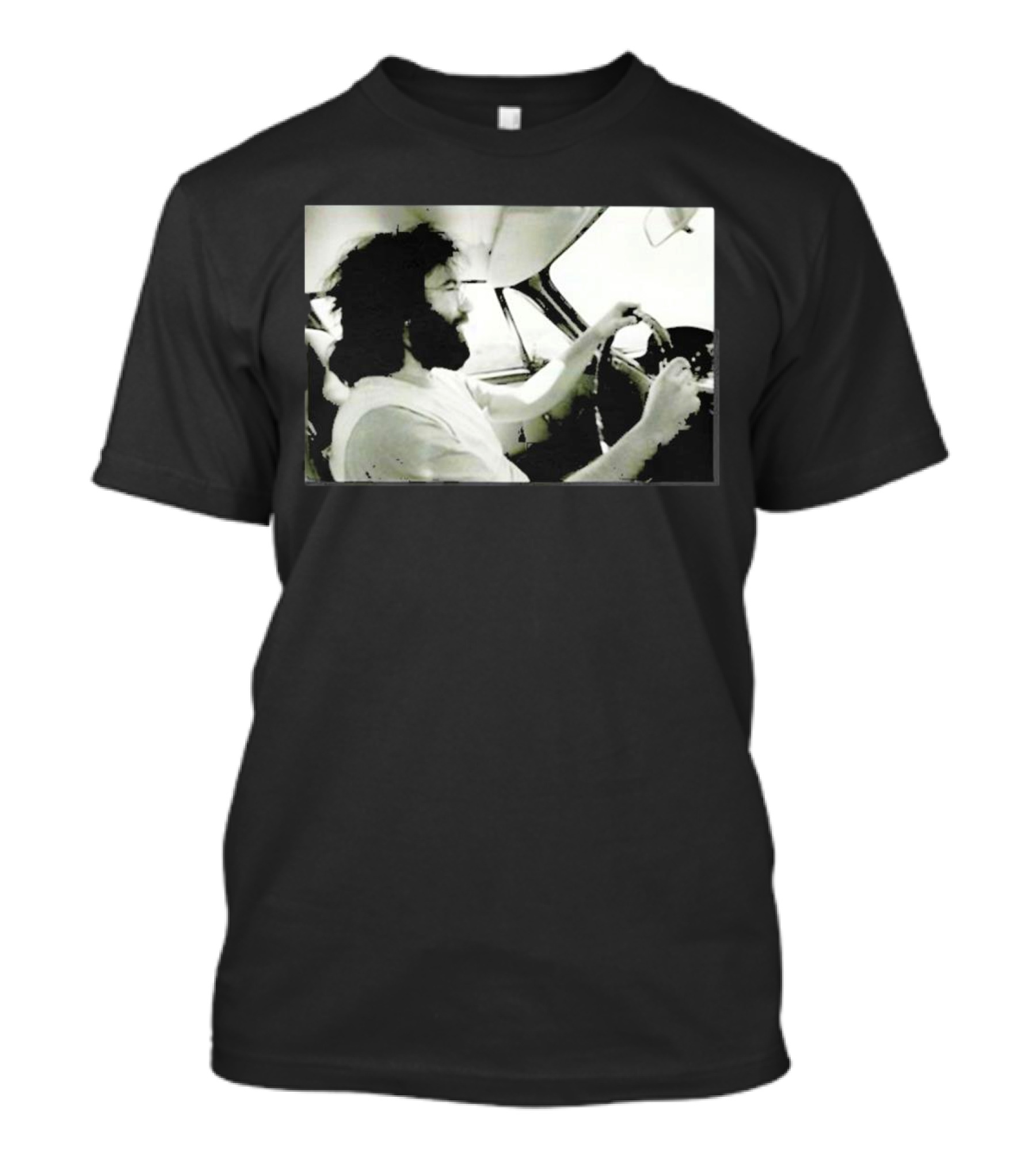 Jerry Garcia Driving Car Grand Prix Racecourse Watkins Glen T-Shirt