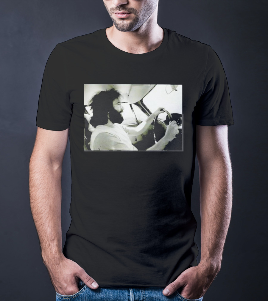 Jerry Garcia Driving Car Grand Prix Racecourse Watkins Glen T-Shirt