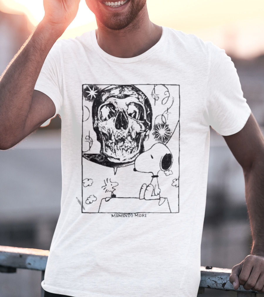 Memento Mori Snoopy Skull Art By Bbydeb T-Shirt