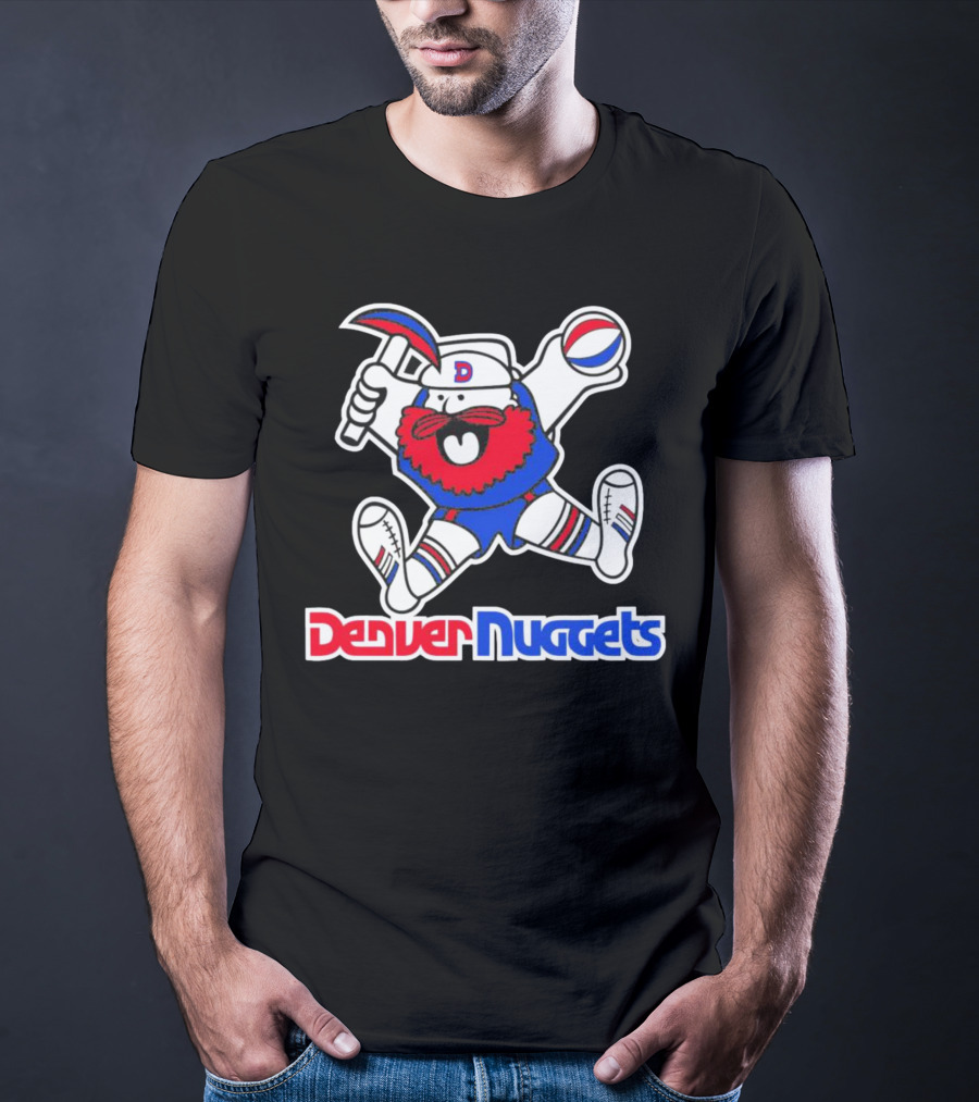 Denver Nuggets Classics Miner Mascot Throwback T-Shirt