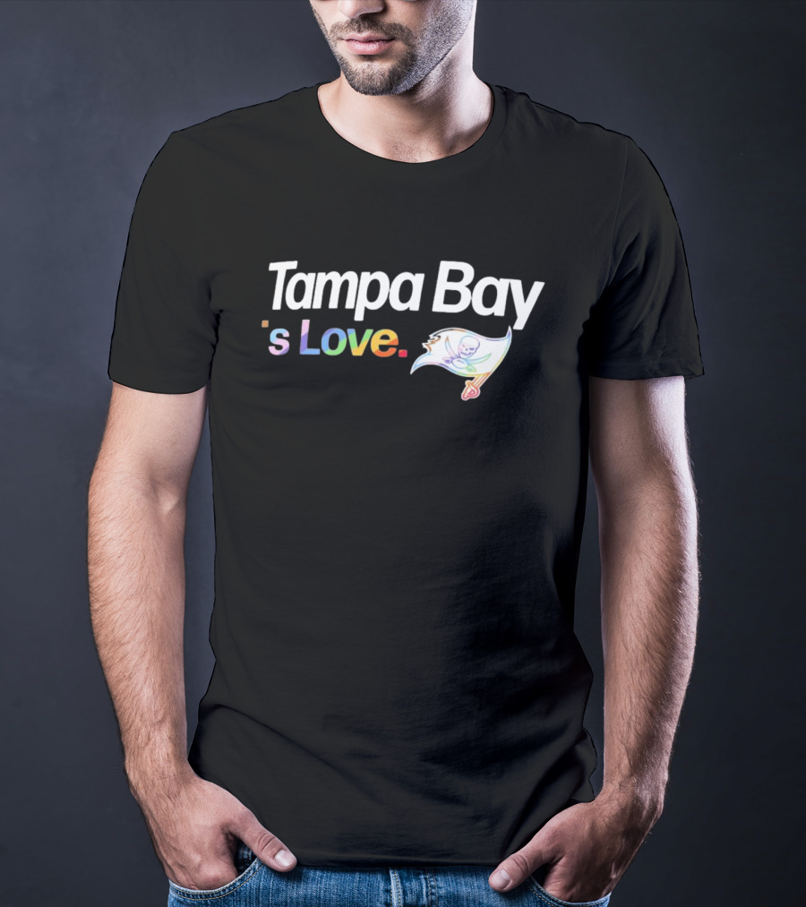 Tampa Bay 's Love Pride With Team Flag T-Shirt