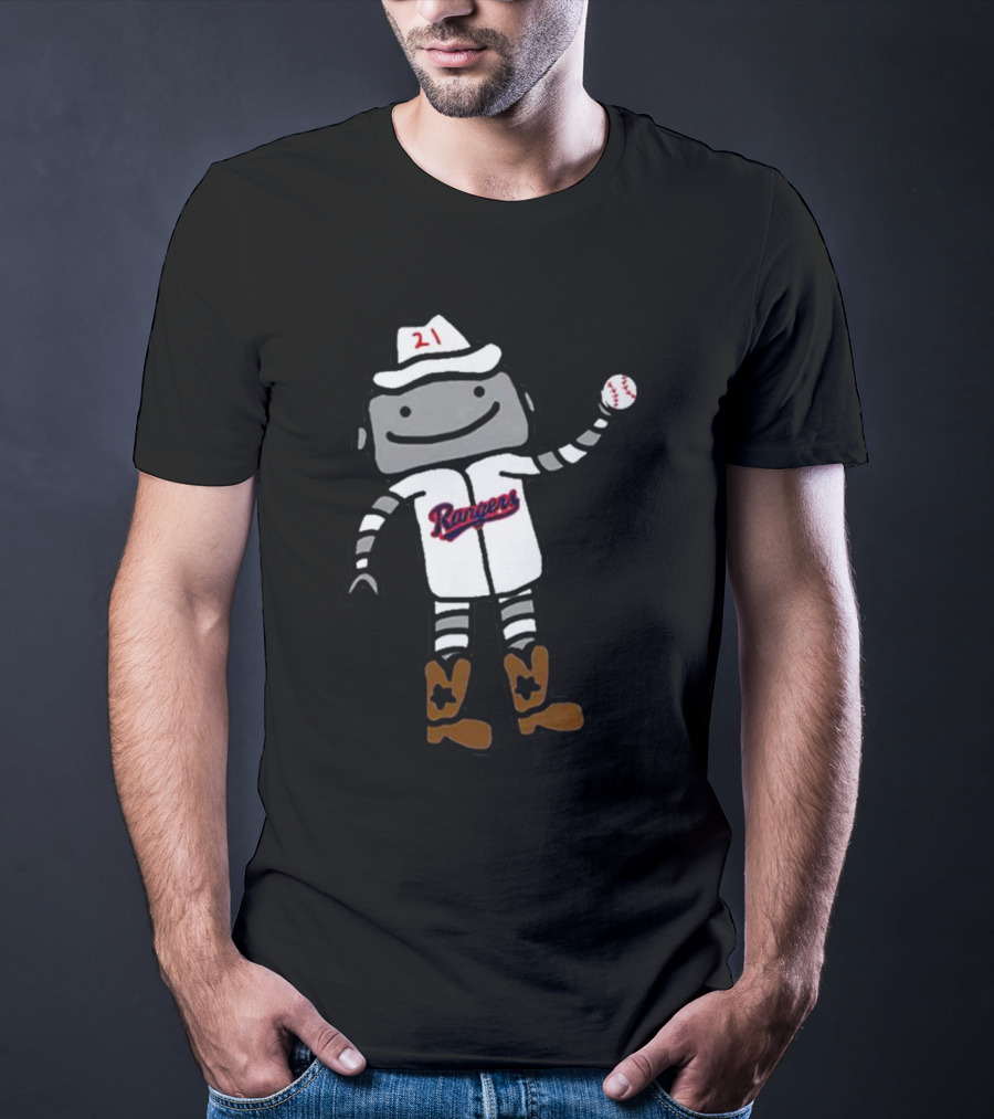 Texas Rangers Jason Robertson Robo Multisport Athlete Baseball Robot T-Shirt