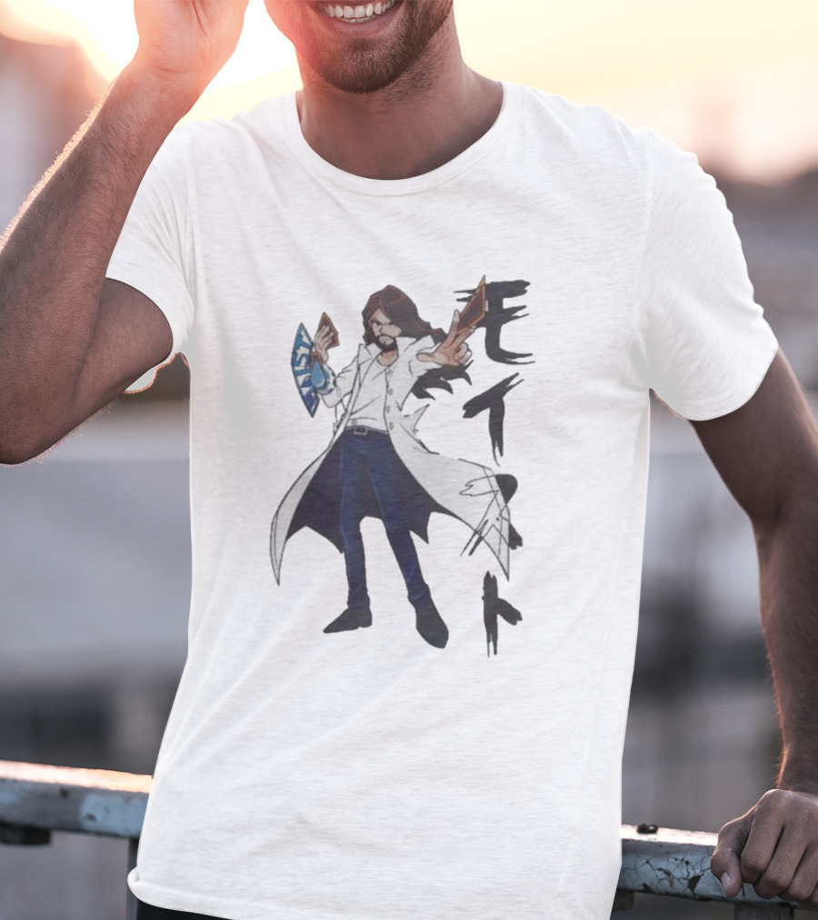 Moist Global Charlie-Oh Merch Character Japanese Text T-Shirt