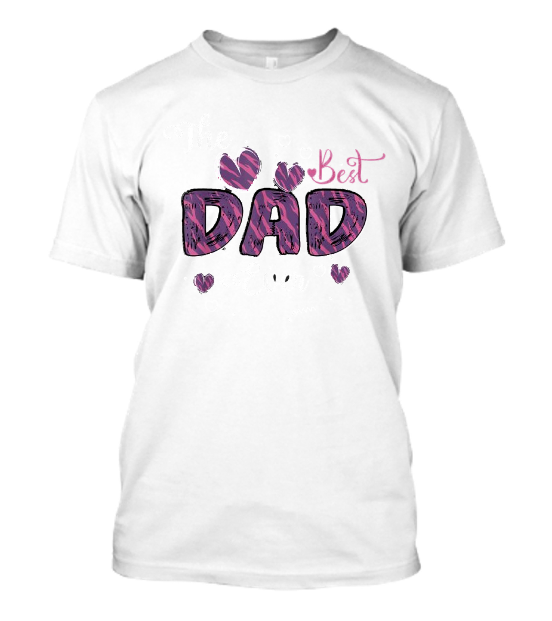 The Best Dad Ever Father's Day Hearts T-Shirt