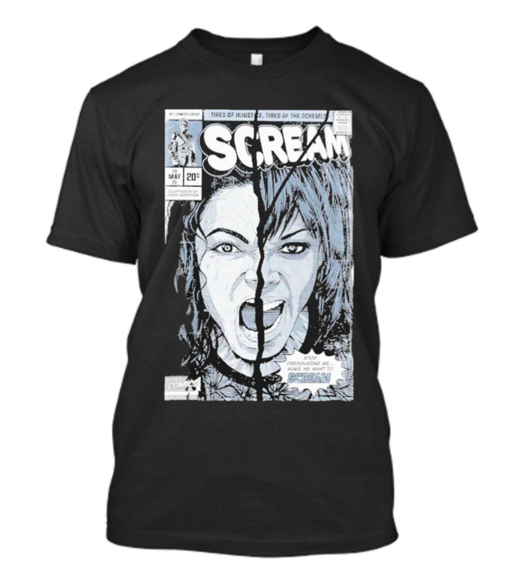 Mj History Scream Tired Of Injustice Tired Of The Schemes Comic May 20 Scream T-Shirt