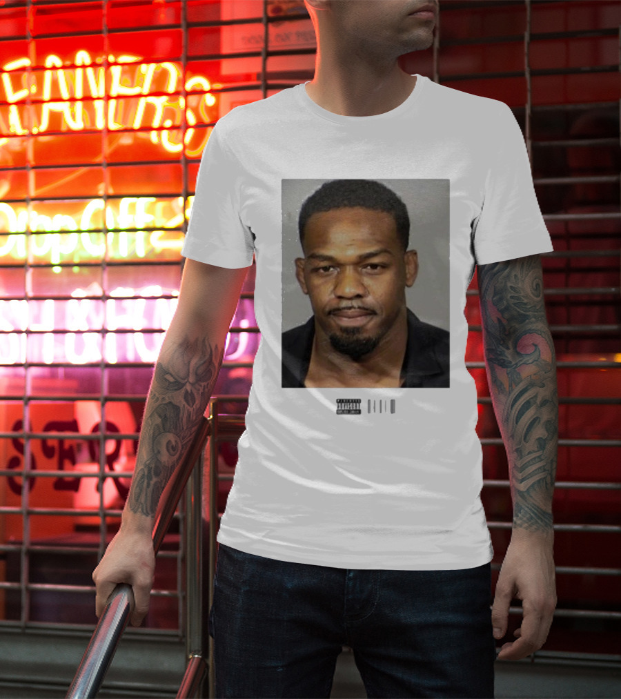 Jon Jones Mugshot UFC Champion Image T-Shirt