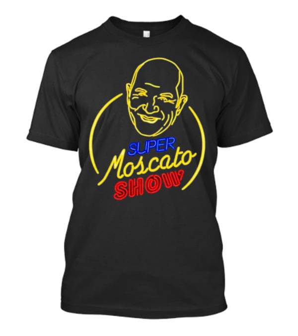 Super Moscato Show Neon Head Outline T-Shirt