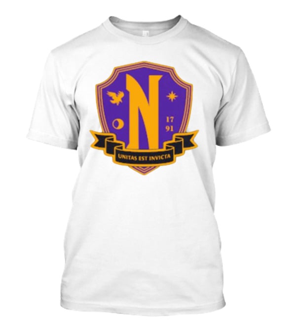 Nevermore Academy Unitas Est Invicta 1791 Crest T-Shirt