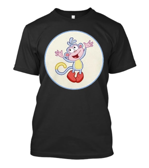 Boots The Monkey Character With Red Boots From Popular Children's Show T-Shirt