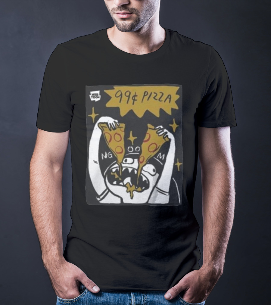 My Giant Nerd Boyfriend Wee Toon 99¢ Pizza T-Shirt