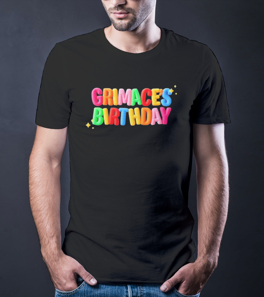 Grimace's Birthday HuinGuillaume Colorful T-Shirt