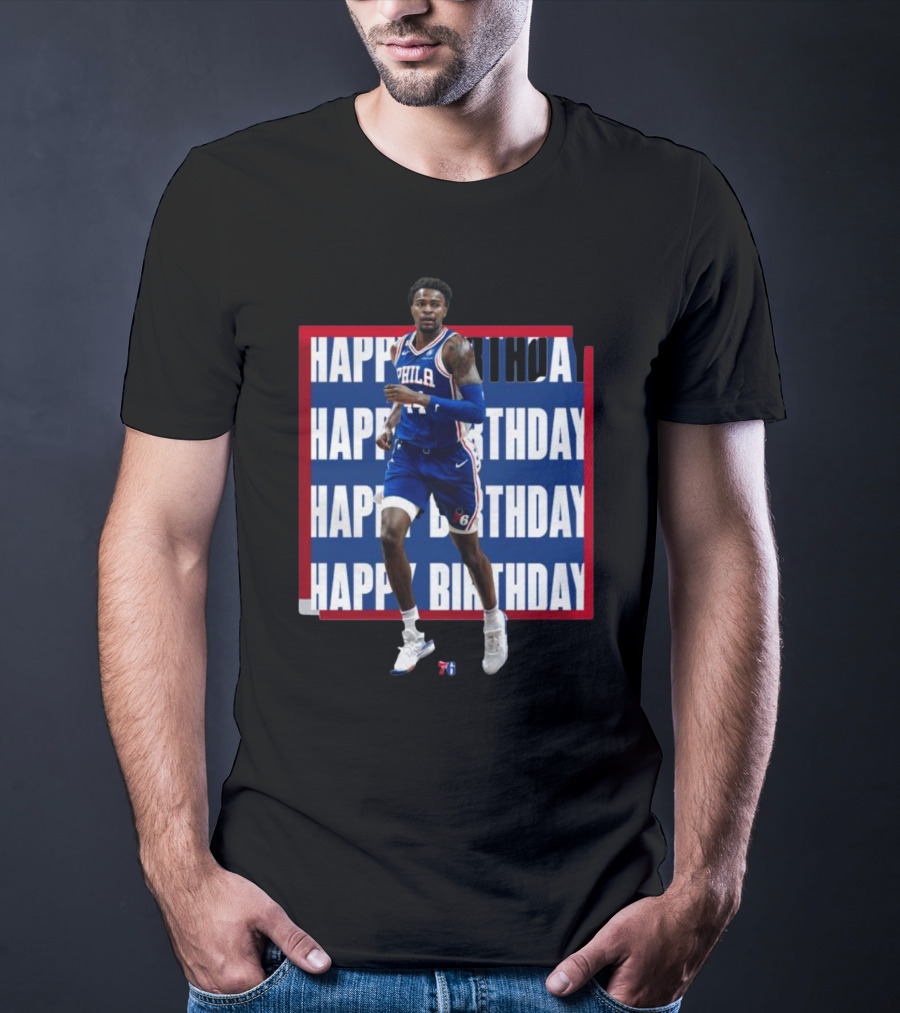 Philadelphia 76ers Happy Birthday Paul Reed Basketball T-Shirt