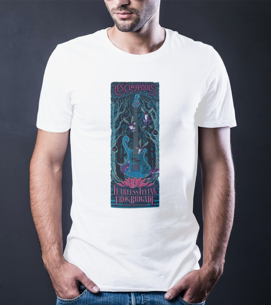 Les Claypool's Fearless Flying Frog Brigade New Orleans Guitar Forest T-Shirt