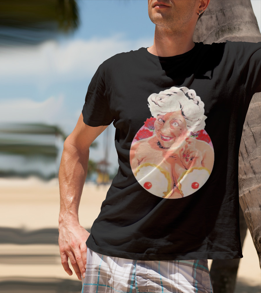 Miriam Saucy Grandma With Cake Pops And Roses T-Shirt