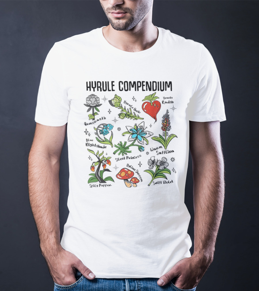Hyrule Compendium Amaranth Blue Nightshade Hearty Radish Swift Violet T-Shirt